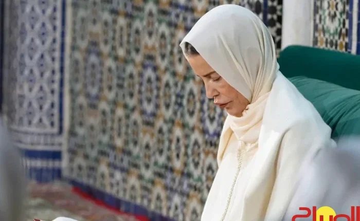 الأميرة-للا-مريم-تمثل-الملك-في-جنازة-برناديت-شيراك